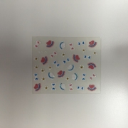 3D Sticker farbig weiss XF 416